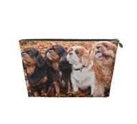 Cachorros de otoño Cavalier King Charles Spaniel, Bolsa de artículos de tocador Bolsa de Maquillaje Bolsa de cosméticos Bolsa de artículos de tocador de Viaje portátil