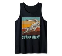 Cachorros de pantano de cocodrilo con temática de pantano de Everglades Camiseta sin Mangas