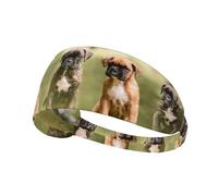 Cachorros de Perro Boxer, Mascotas y Perros de Familia,Banda Deportiva para el Sudor Unisex, Multiusos, elástica para el Pelo