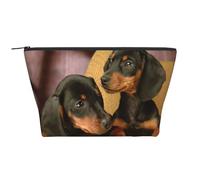 Cachorros De Perro Salchicha Mascotas Perros Perro Salchicha Pequeño, Bolsa de artículos de tocador Bolsa de Maquillaje Bolsa de cosméticos Bolsa de artículos de tocador de Viaje portátil