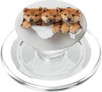 Cachorros de Perro Shiba bebé Estilo Recortado Adorable y Lindo PopSockets PopGrip para MagSafe