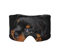 Cachorros de rottweiler Mascotas Perros rottweiler pequeños,Máscara para ojos con bloqueo de luz y protección ocular completa para dormir, orejeras y ojos.