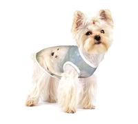 Cachorros de Samoyedo Perros Blancos Familia Samoyedo pequeño,Camiseta de algodón sin Mangas para Mascotas, Chaleco Transpirable, Suave y elástico para Cachorros,S