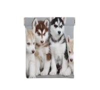 Cachorros Husky Perros, Squeeze Top Wallet Bolsa de Almacenamiento para Mujer Monedero pequeño Bolsa de Cambio