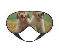Cachorros labrador retriever amarillo, Cubreojos completos Antifaz bloqueador de luz Antifaz para dormir Antifaz suave con los ojos vendados Noche