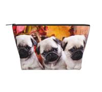Cachorros Pug, Bolsa de artículos de tocador Bolsa de Maquillaje Bolsa de cosméticos Bolsa de artículos de tocador de Viaje portátil