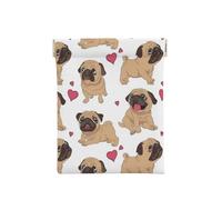 Cachorros Pugs Divertidos Dibujos Animados, Squeeze Top Wallet Bolsa de Almacenamiento para Mujer Monedero pequeño Bolsa de Cambio