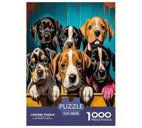 Cachorros Puzzles Imposible,desafío for Adults Entretenimiento Creativo 1000 Piezas Obra De Arte De Juego De para Adultos, Regalos A Partir De 14 Años 38x26cm/1000pcs