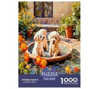 Cachorros Puzzles Imposible,desafío para Adultos Entretenimiento Creativo 1000 Piezas Obra De Arte De Juego De para Adultos Y Niños A Partir De 12 Años 70x50cm/1000pcs