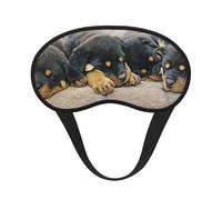 Cachorros Rottweiler durmiendo, perros, mascotas, pequeños, Cubiertas oculares completas, antifaces para dormir que bloquean la luz, orejeras opacas para dormir