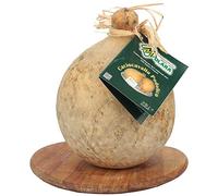 CACIOCAVALAJO PODOLICO TENERO AVELLINESE | Temporado en cueva de tufo durante más de 8 - 12 meses | Sin ningún tipo de conservantes | Caciocaval con un ligero ojamiento en el interior | Paquete de 1,7 kg