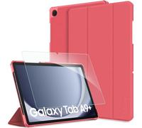 CACOE Funda Compatible con Samsung Galaxy Tab A9+/ A9 Plus 2023 11 Pulgadas- Ultra Slim PU Protectora Carcasa, con Pellicola Protettiva Vetro Temperato, Polvo de Sandía