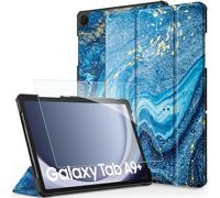CACOE Funda Compatible con Samsung Galaxy Tab A9+/ A9 Plus 2023 11 Pulgadas- Ultra Slim PU Protectora Carcasa con Función de Soporte función Atril, con Pellicola Protettiva,Patrón de Arenas Movedizas