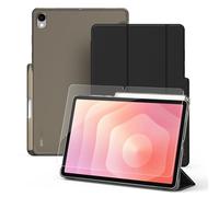 CACOE Funda Compatible con Samsung Galaxy Tab S11 2025 11 Pulgadas SM-X730 / SM-X736 mit S Portalápices, Función de Soporte, con Vidrio Templado Ultrafino, Negro