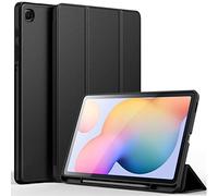 CACOE Funda Compatible con Samsung Galaxy Tab S6 Lite 10.4 2024/2022/2020 (P610 / P615), Ultradelgada Carcasa, Negro