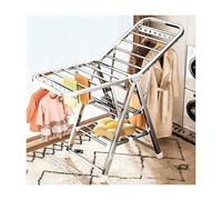 Cact - Tendedero plegable con barra para colgar, ideal para prendas pequeñas y toallas, perfecto para baños y balcones, 160 cm (tercer nivel)