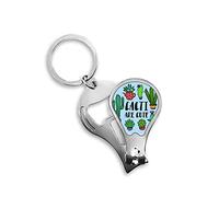 Cacti are Cute Cactus Art Deco Fashion Fingernail Clipper Cutter Llavero Scissor