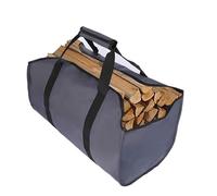 CACTIYE Bolsa de lona para leña para chimenea, color amarillo (gris)