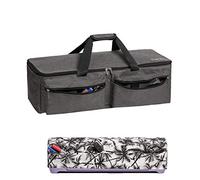 CACTIYE Bolsa de Transporte Compatible con Cricut Explore Air y Maker, Bolsa Impermeable Compatible con Cricut Explore Air y Supplies, Gris+Coco, 1+1, Clásico