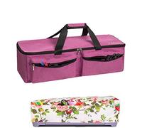 CACTIYE Bolsa de transporte compatible con Cricut Explore Air y Maker, bolsa impermeable compatible con Cricut Explore Air y suministros (rosa-02, 1+1)