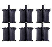 CACTIYE Bolsas de lastre para Tienda emergente - Bolsas de Arena para Patas de Refugio Solar instantánea (Grand-6, Negro)