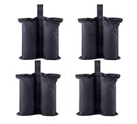 CACTIYE Bolsas de lastre para toldos Plegables, Bolsas de Arena para pies de Refugio Solar instantáneo (4PCSX43,2 x 40,6 cm), Color Negro