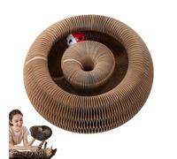 CACTOR BACCHER SCHEDER, PAQUETE DE CATTO | Pase de paggerio para gato interior con pelota | Muebles de ejercicio mental que protegen el juguete corrugado para mascotas para sala de estar