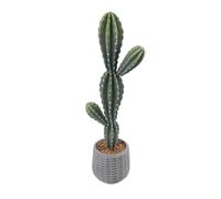 Cactus Artificial, 88 cm Planta Artificial Plantas Cactus Grande, Euphorbia Acrurensis Muy Fácil de Cuidar, Planta Artificial en Maceta Plantas Decoración para el Hogar Jardín Oficina Decoración