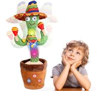 Cactus Bailarin Control del Volumen Juguete Bebe Parlanchin Que Baila Y Repite Lo Que Dices Funny Dancing Talking Cactus Bailando Peluche Adecuado para Niño Niña Bebé Juguetes NavideñOs De Cumpleaños