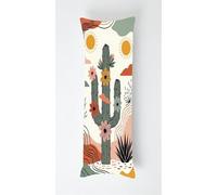 Cactus Body Pillow Case Cover 50x150cm, Long Backrest Cushion Pillow Protector with Zipper, Decorative Bedding Pillowcase, Soft Body Pillow Cover for Couch Bedroom Fashion Pattern