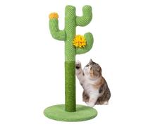 Cactus Cat Climbing Frame - Vertical Cat Tree, Kitten Scratch Pole | With Sisal Scratching Posts And Pads Protect Furniture Indoor Pet Play Tower Activity Playground | For Cats Home Entertainment