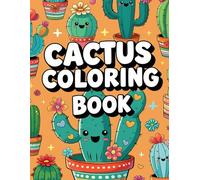 Cactus Coloring Book Simple and cute cactus designs for kids and adults