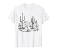 Cactus del Desierto Vintage Cactus Occidental Arte rústico del suroeste Camiseta
