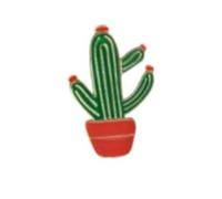 Cactus en maceta esmalte Pin con respaldo de seguridad