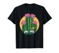 Cactus Flor Atardecer Naturaleza Escena Arte Camiseta