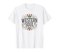 Cactus Floral Western Soul Boho Cowgirl Camiseta