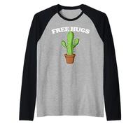 Cactus Free Abraza a Cactus Camiseta Manga Raglan