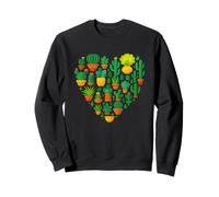 Cactus Heart Plantas Suculentas En Macetas Ilustración Sudadera