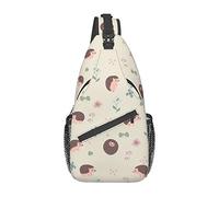 Cactus Hedgehog Sling Bag Senderismo Mochila Crossbody Hombro Mochila Viaje Chest Pack para Hombres Mujeres