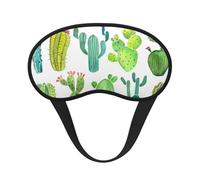 Cactus... Máscara de bloqueo de luz para dormir, cómoda máscara opaca para dormir para viajes, yoga, cubierta suave para los ojos
