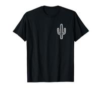 Cactus Minimalista Contorno del Desierto del suroeste Cactus Occidental Camiseta