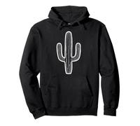 Cactus Minimalista Contorno del Desierto del suroeste Cactus Occidental Sudadera con Capucha