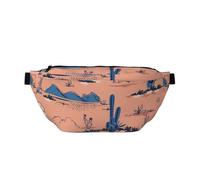 Cactus on Desert Blooming Suculents Flower Sports Chest Bag para hombres y mujeres, riñonera de viaje para correr, senderismo, ciclismo, entrenamientos, multicolor, Talla única, Mochila de senderismo