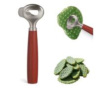 Cactus Peeler Spoon, Peeler de acero inoxidable para cactus, herramienta de cuchillo de pelado de cactus con múltiples funciones, gadget de cocina de fideos(Silver,3 pcs)