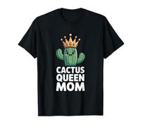 Cactus Queen Mom Divertido Día de la Madre Humor Camiseta