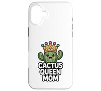 Cactus Queen Mom Divertido Día de la Madre Humor Carcasa para iPhone 16 Plus