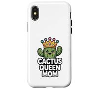 Cactus Queen Mom Divertido Día de la Madre Humor Carcasa para iPhone X/XS