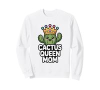 Cactus Queen Mom Divertido Día de la Madre Humor Sudadera