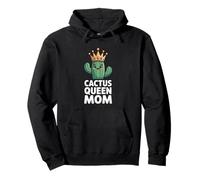 Cactus Queen Mom Divertido Día de la Madre Humor Sudadera con Capucha