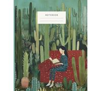 Cactus Retreat Notebook: Escape into a peaceful oasis with this beautifully illustrated notebook. Featuring a cozy scene of a woman reading amidst a lush cactus garden